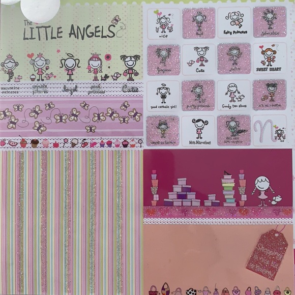 NWT Glitter Metallic Card Making Scrapbook Sheets - Picture 5 of 7